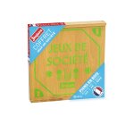 Jeu de societe coffret de jeux - plateaux en bois