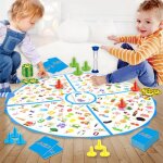 Jeu de soci�t� deux en un pour enfant, jeu de d�tective, recherche d'image, avion, echecs, concentration ...