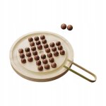 Jeu de socit peg solitaire jeu de solitaire i 32 billes en bois d'hva grand