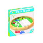 Jeu de societe piste de des en bois - 35 cm Jeu de societe piste de des en bois - 35 cm