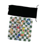 Jeu de société serpent et echelles, jeu de voyage educatif avec pochette de rangement Jeu de société serpent et echelles, jeu de voyage educatif avec pochette de rangement
