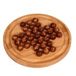 Jeu de socit - solitaire - boule en bois