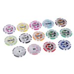 Jeu de socit texas, jetons de poker, pices de casino, en argile, 14 pices