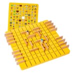 Jeu de stratgie en bois durable pour enfants, favorisant la coordination ?il - main, jeu de rflexion ...