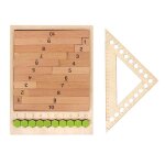 Jeu de table en bois montessori, addition et soustraction de division de multiplication, jouet d'enseignement ...