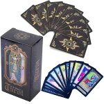 Jeu de tarot divinatoire 78 cartes style marseille, format 12׿7cm, poids 0, 18kg, arcanes majeurs ...