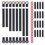 Jeu de tiges de liaison non assemblées, 8 pièces, empattement en alliage d'aluminium, 313mm pour voiture ... Jeu de tiges de liaison non assemblées, 8 pièces, empattement en alliage d'aluminium, 313mm pour voiture ...