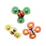 Jeu de toupies en plastique lger et sr, jouet intressant de coordination ¿il - main, jouet a ventouse ...