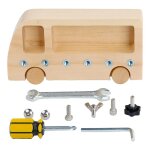 Jeu de tournevis en bois montessori, planche de tournevis en bois, jouet d'apprentissage educatif, etabli ...