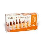 Jeu traditionnel coffret echecs acajou marqueterie 27 x 14 cm Jeu traditionnel coffret echecs acajou marqueterie 27 x 14 cm