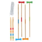 Jeu traditionnel de croquet en bois pour enfants - ds 4 ans