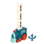 Jeu de train dominos a pose automatique, blocs de briques, bricolage educatif, cadeau pour enfants, parent ...