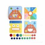 Jeu de voyage enfant - 3 en 1 - lancer de jetons Jeu de voyage enfant - 3 en 1 - lancer de jetons