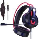 Jfkjg - casque gaming filaire 3, 5mm - avec microphone, stro - compatible xbox, ps5, pc, ps4, switch ...