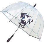 Jgd - parapluie enfant transparent cloche - bordure fluorescente