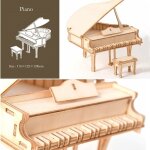 Jm01 - piano - puzzle 3d en bois pour enfants, découpe laser, bricolage, bateau, train, avion, jouets, ... Jm01 - piano - puzzle 3d en bois pour enfants, découpe laser, bricolage, bateau, train, avion, jouets, ...
