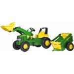 John deere 6210r avec pelle et remorque