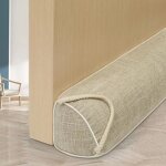 Joint de porte anti - courants beige 92 cm, isolation thermique, r�duction bruit & poussi�re, tissu coton ...