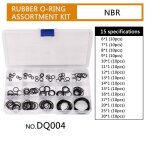 Joints toriques de rechange en caoutchouc durable, 6 - 30mm, 15 tailles, 1. 5 pièces, bricolage, nbr, ... Joints toriques de rechange en caoutchouc durable, 6 - 30mm, 15 tailles, 1. 5 pièces, bricolage, nbr, ...