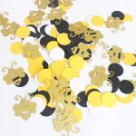 Jolis confettis d'abeille jaune et noir, 1 paquet, dcor de fte d'anniversaire pour enfants, dcoration ...