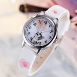 Jolie montre a motif de chat fromage pour femmes, avec bracelet a quartz analogique, pour dames, filles, ...