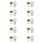 Jooyoo 10 pices / lot canne a pche ple crochet gardien - anneau en silicone en toute scurit iso ...