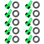 Jooyoo 10 pices / lot canne a pche ple crochet gardien - anneau en silicone en toute scurit iso ...