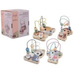 Jouco - circuit a billes avec imprim animal en bois