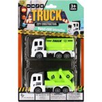 Jouet - lot de 2 camions a chantier - pvc - friction - multicouleurs - garon - 3 ans et plus