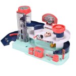 Jouet 3d a lumire colore pour enfant, construction de parking, garage, voiture, modle de jouet educatif, ...