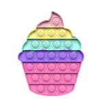 Jouet anti - stress28 - - kit de jeux pop it anti stress a bulles couleur arc en ciel pour enfant, ensemble ...