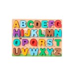 Jouets d'apprentissage en bois montessori pour enfants, forme de comptage numrique, puzzle, alphabet, ...