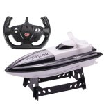 Jouet aquatique electrique avec tlcommande 20 km / h, bateau de course rechargeable pour pompier, 2. ...