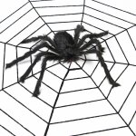 Jouets d'araign�e en peluche noire g�ante d'horreur de 30 a 200cm, accessoires de d�coration d'halloween, ...