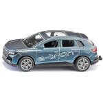Jouet automobile - siku - audi q4 e - tron - m�tal / plastique - bleu - attelage de remorque