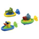 Jouet de bain en bateau animal, 3 pi�ces, livraison al�atoire, ligne de traction, jeu d'eau de salle ...