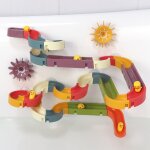 Jouets de bain pour bb, bricolage course de marbre, piste d'assemblage, baignoire pour enfants, ensemble ...