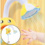 Jouets de bain pour b�b�, douche a spray, dessin anim�, pour salle de bain, baignoire d'eau, piscine, ...