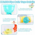 Jouet de bain pour bb, tuyau d'eau, tour de roue, bricolage, garon et fille