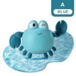 Jouet de bain classique en forme de crabe pour bb, 1 pice, dessin anim, mignon, poisson nageur, chane ...