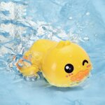Jouet de bain en eau sans morsure pour b�b�, canard flottant, horloge, cadeau pour b�b� de 3 mois