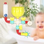 Jouets de bain pour enfants, baignoire a ventouse tuyau de bain et douche a flux amusant jet d'eau baignoire ...