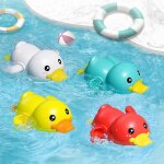 Jouet de bain pour enfant, salle de bain, douche, bb, horloge, natation, eau, mignon petit canard jaune, ...