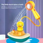 Jouets de bain flottants electriques pour enfants, baignoire, arroseur, canard, ventouse de douche, jouets ...