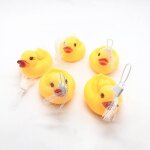Jouets de bain flottants pour enfants, mini canards jaunes en caoutchouc avec filet de lavage, jouets ...