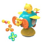Jouets de bain en h�licopt�re, planeur a ventouse 2 en 1, spinner, chaise haute, plateau de d�veloppement ...
