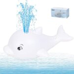 Jouets de bain a jet d'eau pour b�b�, jouet de bain electrique avec musique l�g�re, lumi�re led, jouet ...