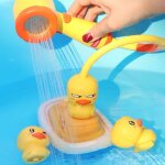 Jouets de bain a jet d'eau de canard electrique pour enfants, baignoire, robinet de douche, jouets de ...