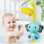 Jouets de bain, jeu d'eau, modle elphant avec robinet de douche, eau pulvrise electrique, natation, ...