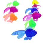 Jouets de bain poisson dor� pour enfants, simulation caoutchouc souple, mini poisson rouge d'eau, cadeaux ...